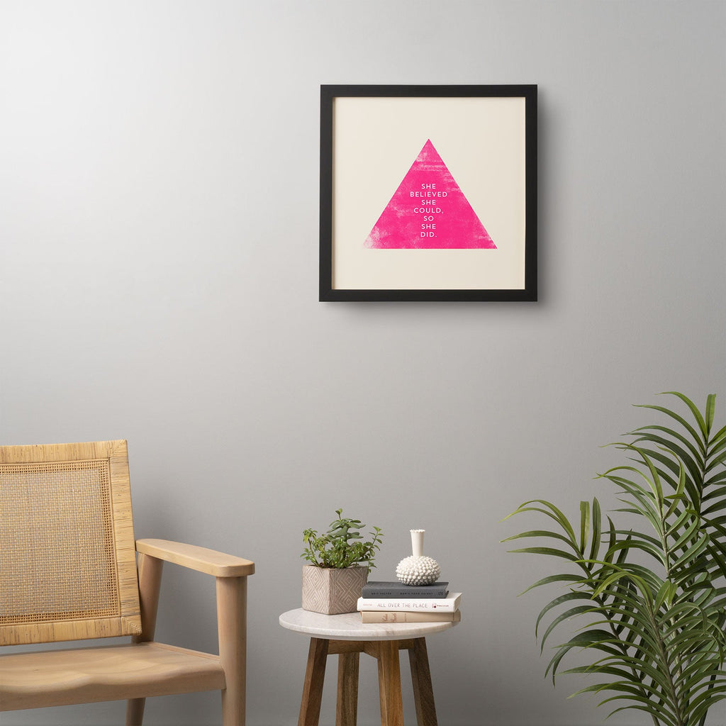 Allyson Johnson She Believed She Could Framed Wall Art