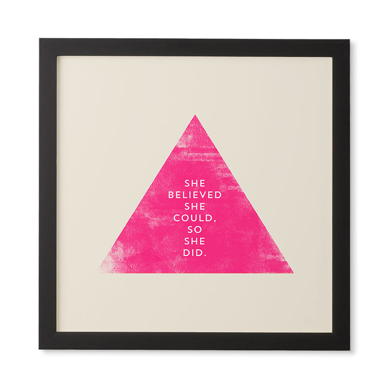 Allyson Johnson She Believed She Could Framed Wall Art