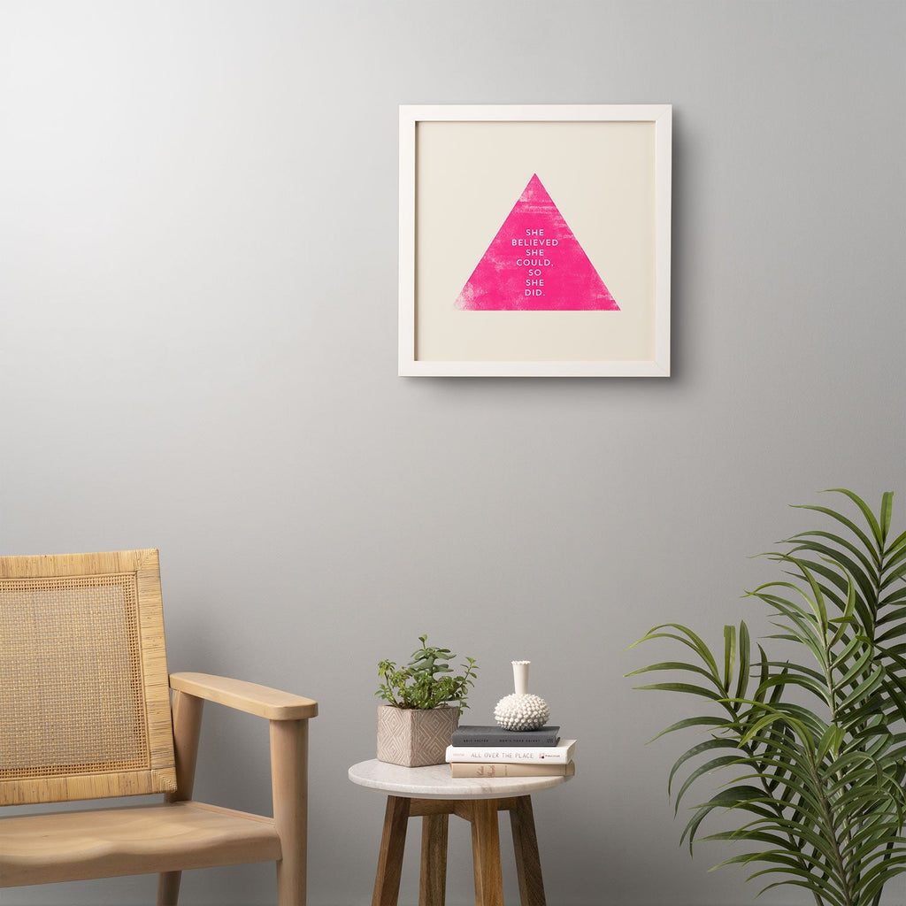 Allyson Johnson She Believed She Could Framed Wall Art