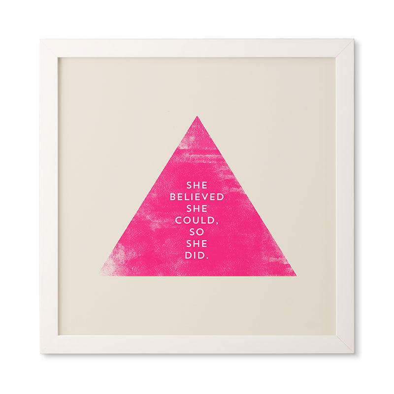 Allyson Johnson She Believed She Could Framed Wall Art