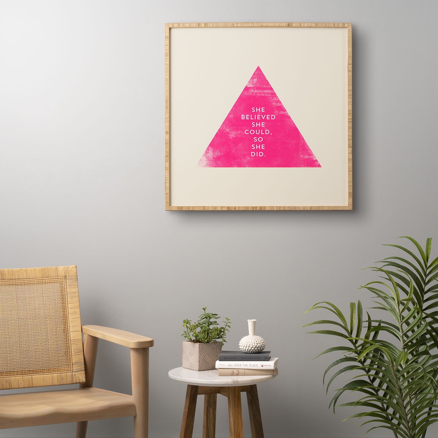 Allyson Johnson She Believed She Could Framed Wall Art