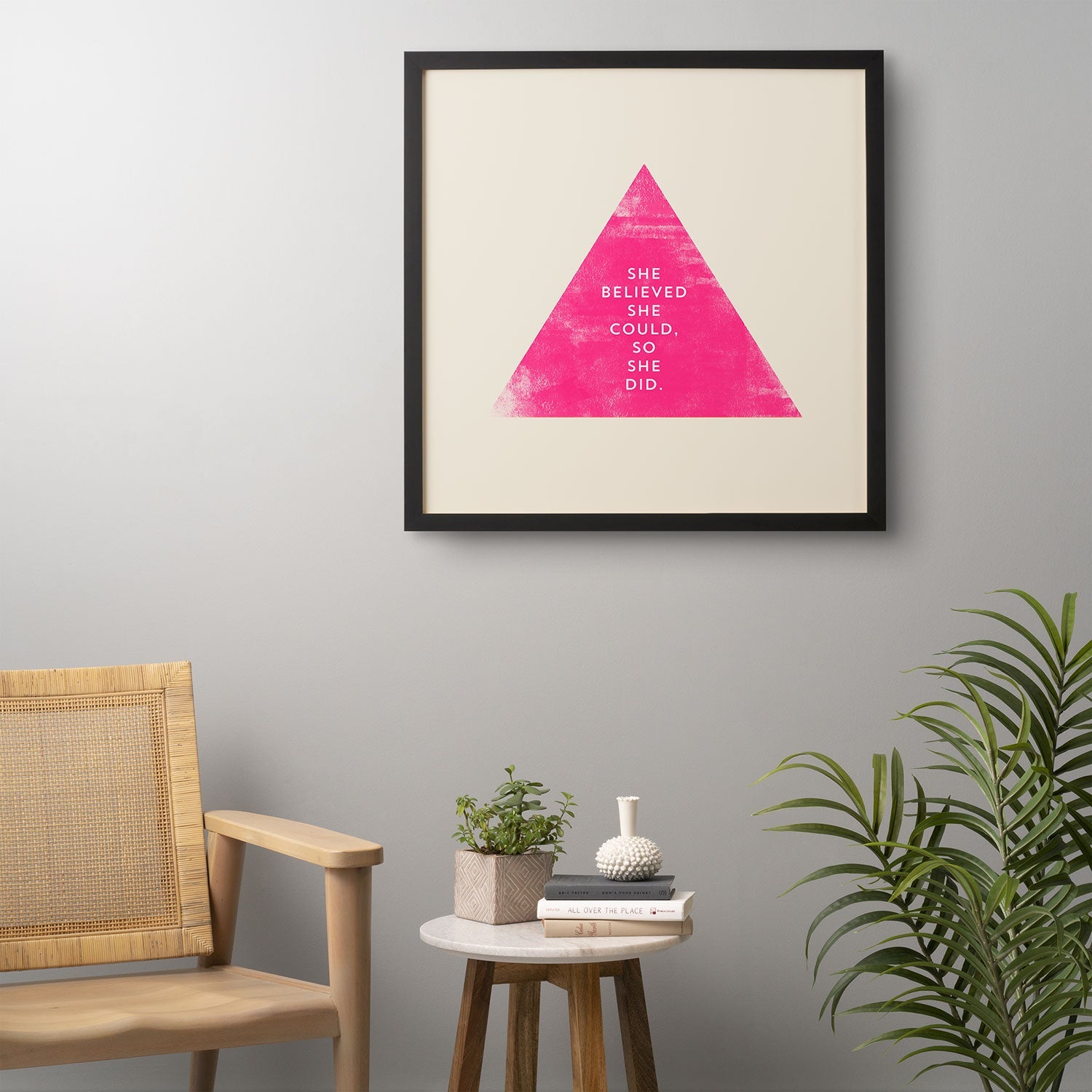 Allyson Johnson She Believed She Could Framed Wall Art