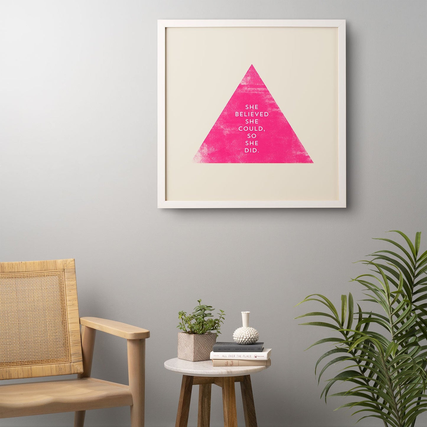 Allyson Johnson She Believed She Could Framed Wall Art