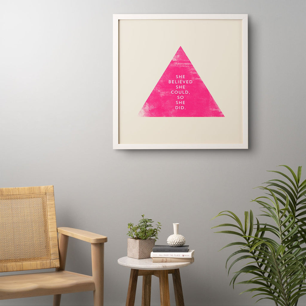 Allyson Johnson She Believed She Could Framed Wall Art