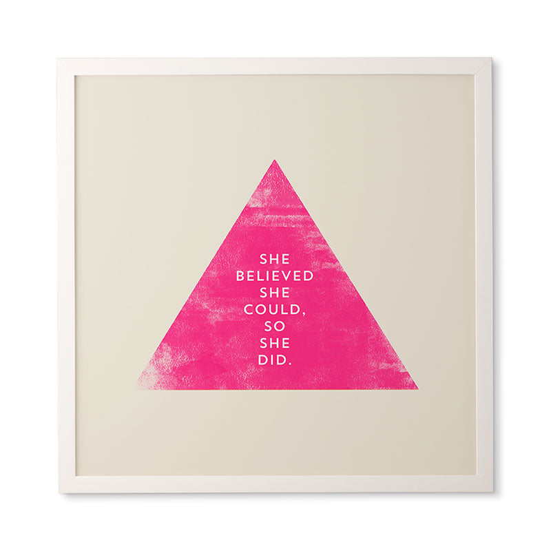 Allyson Johnson She Believed She Could Framed Wall Art