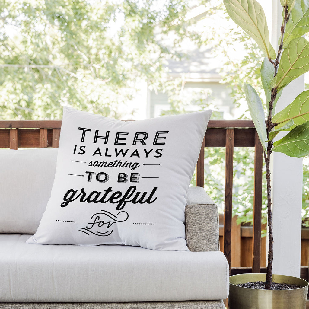 Allyson Johnson Something To Be Grateful For Outdoor Throw Pillow