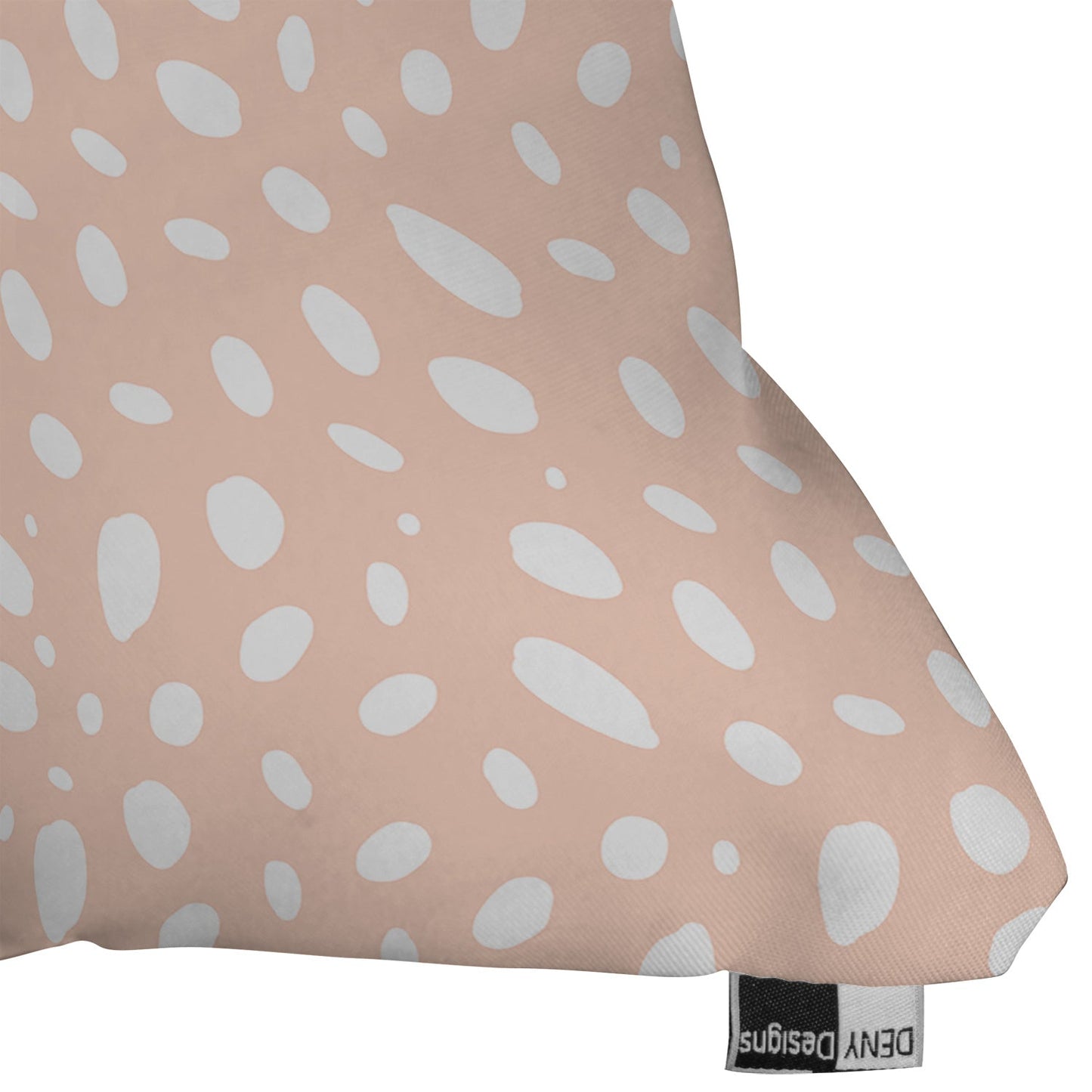 Allyson Johnson Spotted Pink Outdoor Throw Pillow