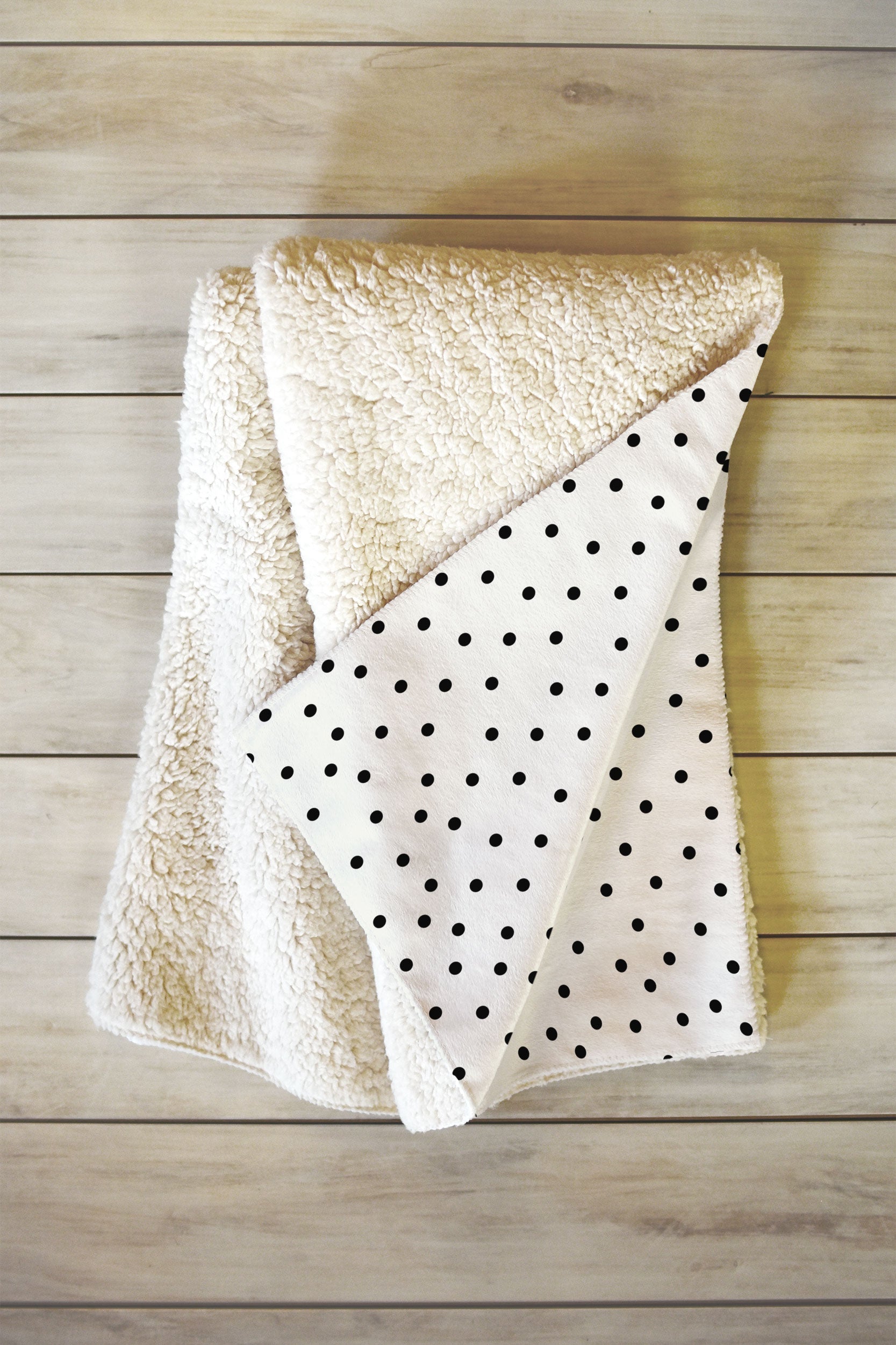 Allyson Johnson Tiny Polka Dots Fleece Throw Blanket