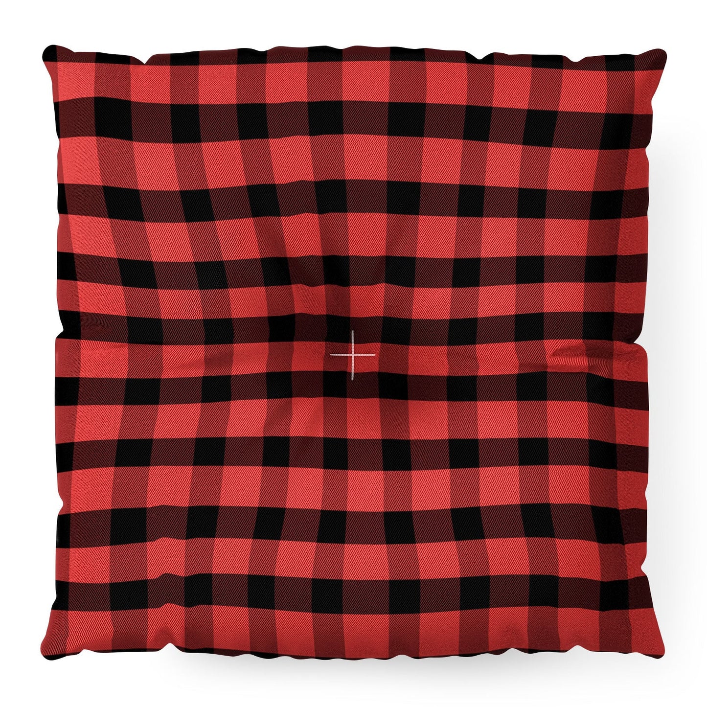 Allyson Johnson Winter Plaid Floor Pillow Square