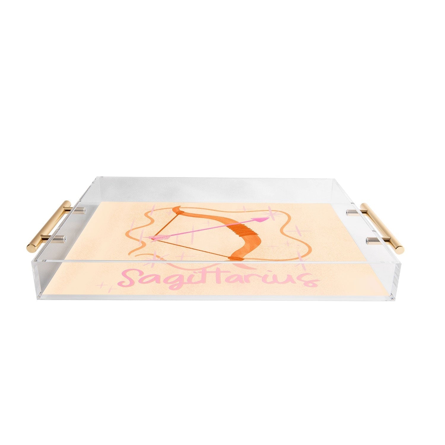 Little Om Zodiac Sign Sagittarius Acrylic Tray