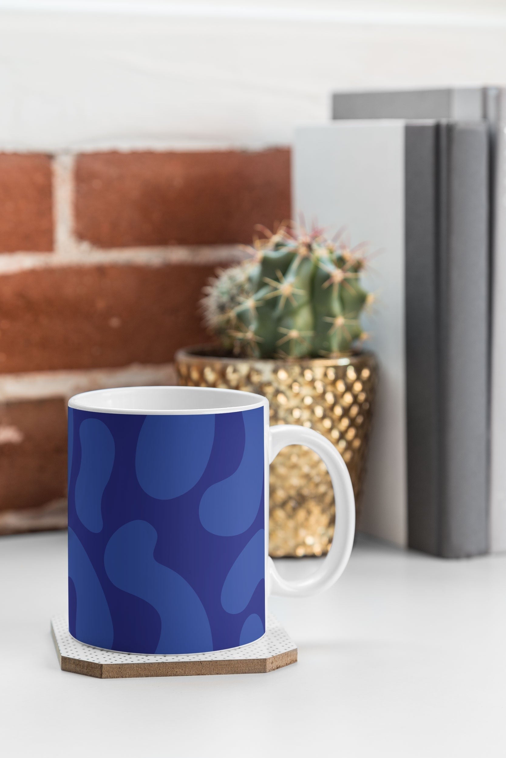 Camilla Foss Blue Pebble Coffee Mug