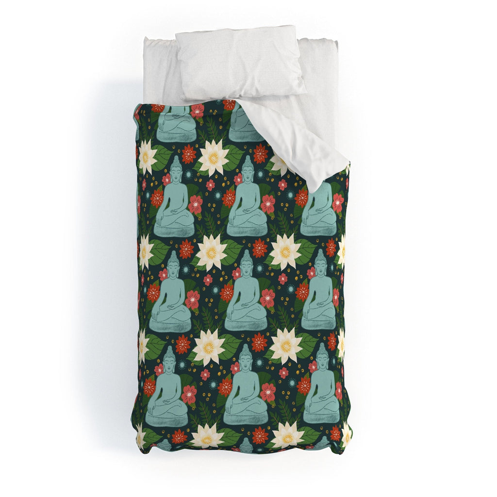 Design by Spark Meditating Lotus Buddha Duvet Cover