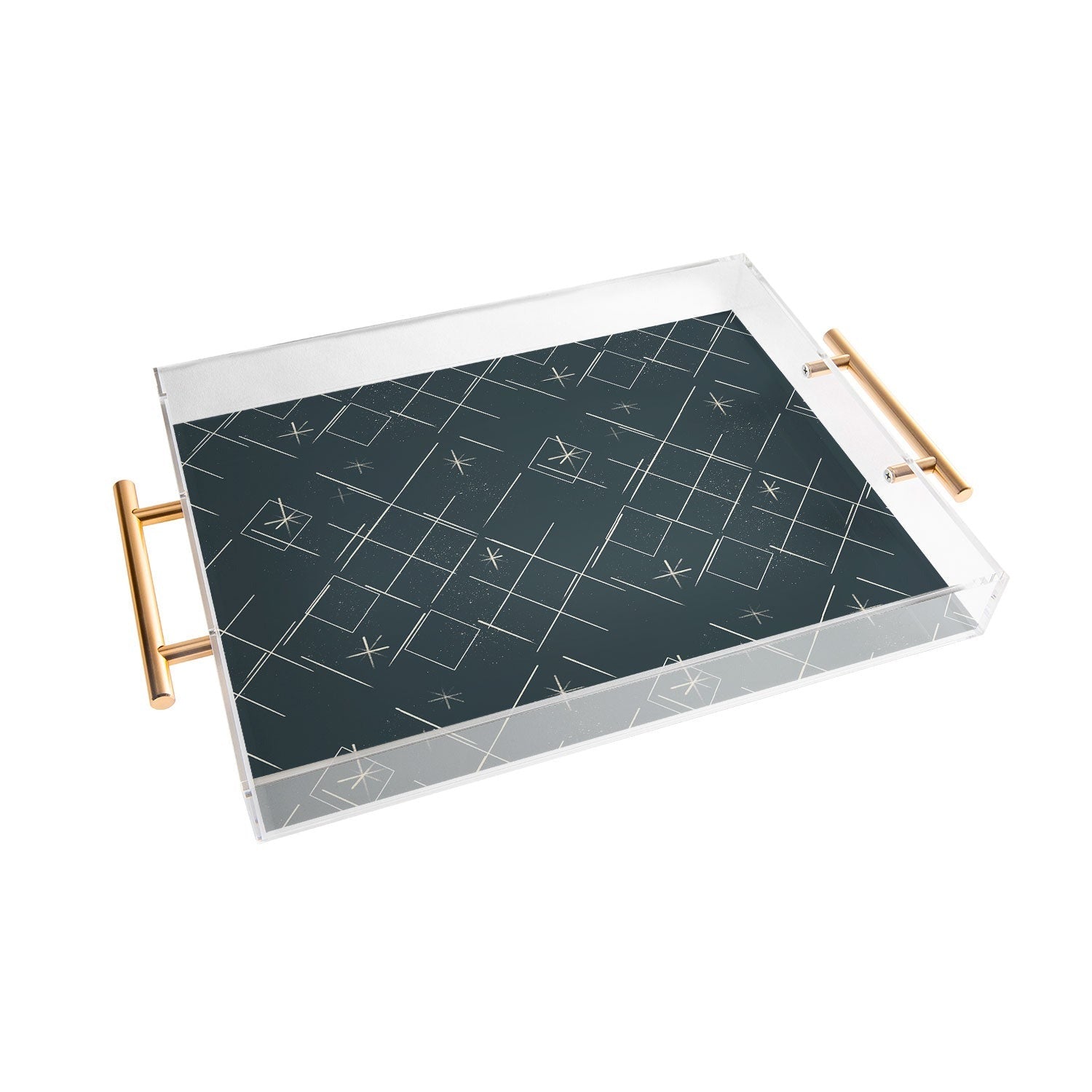 Little Om Starry Web navy Acrylic Tray