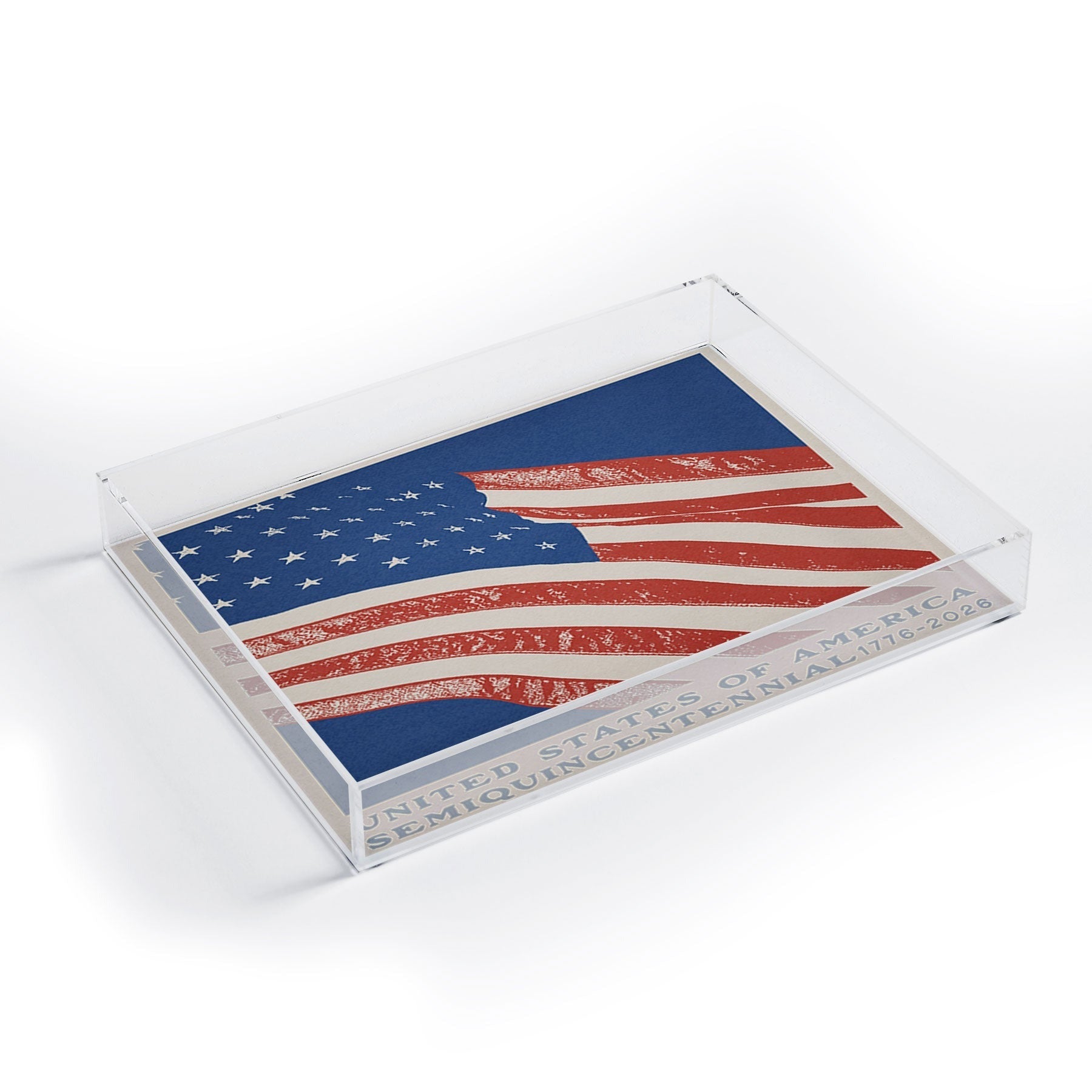 DENY Designs Stars n Stripes Semiquincentennial Acrylic Tray