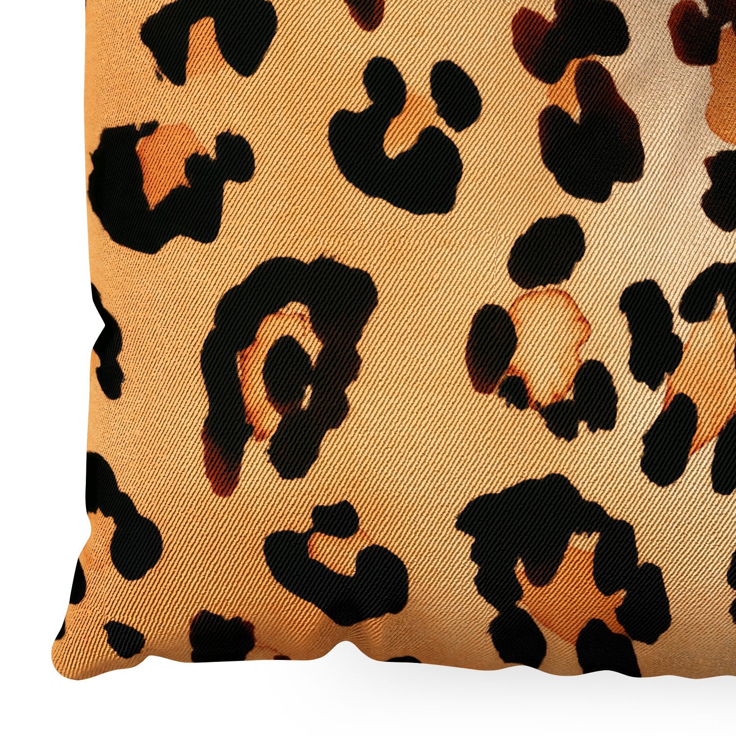 Amy Sia Animal Leopard Brown Floor Pillow Square