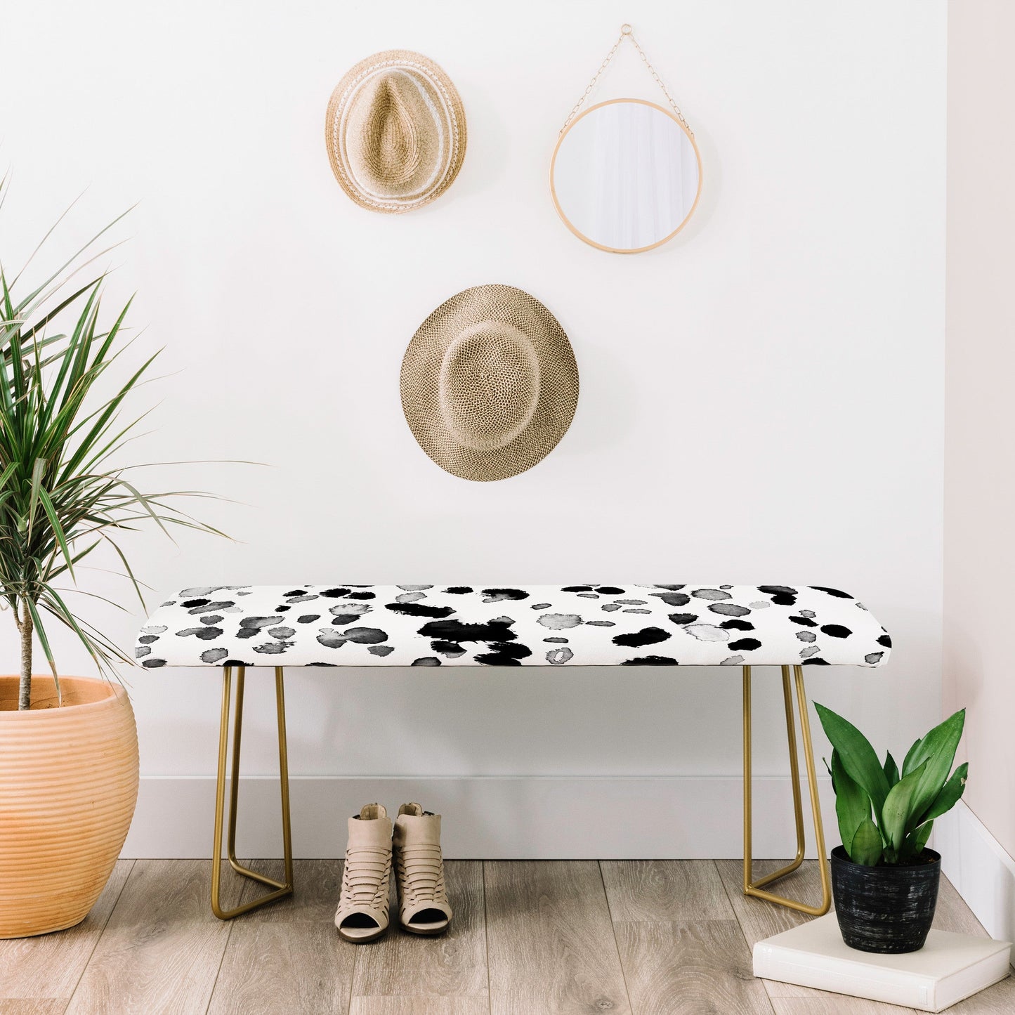 Amy Sia Animal Spot Gray Bench