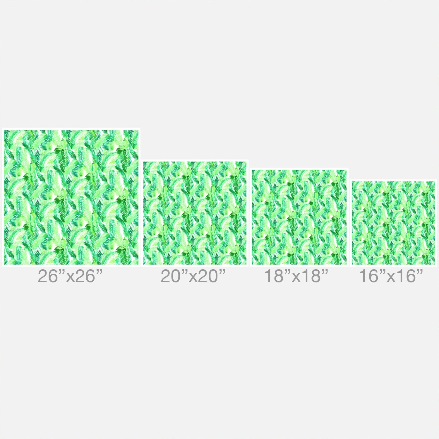 Amy Sia Fern Palm Green Outdoor Throw Pillow