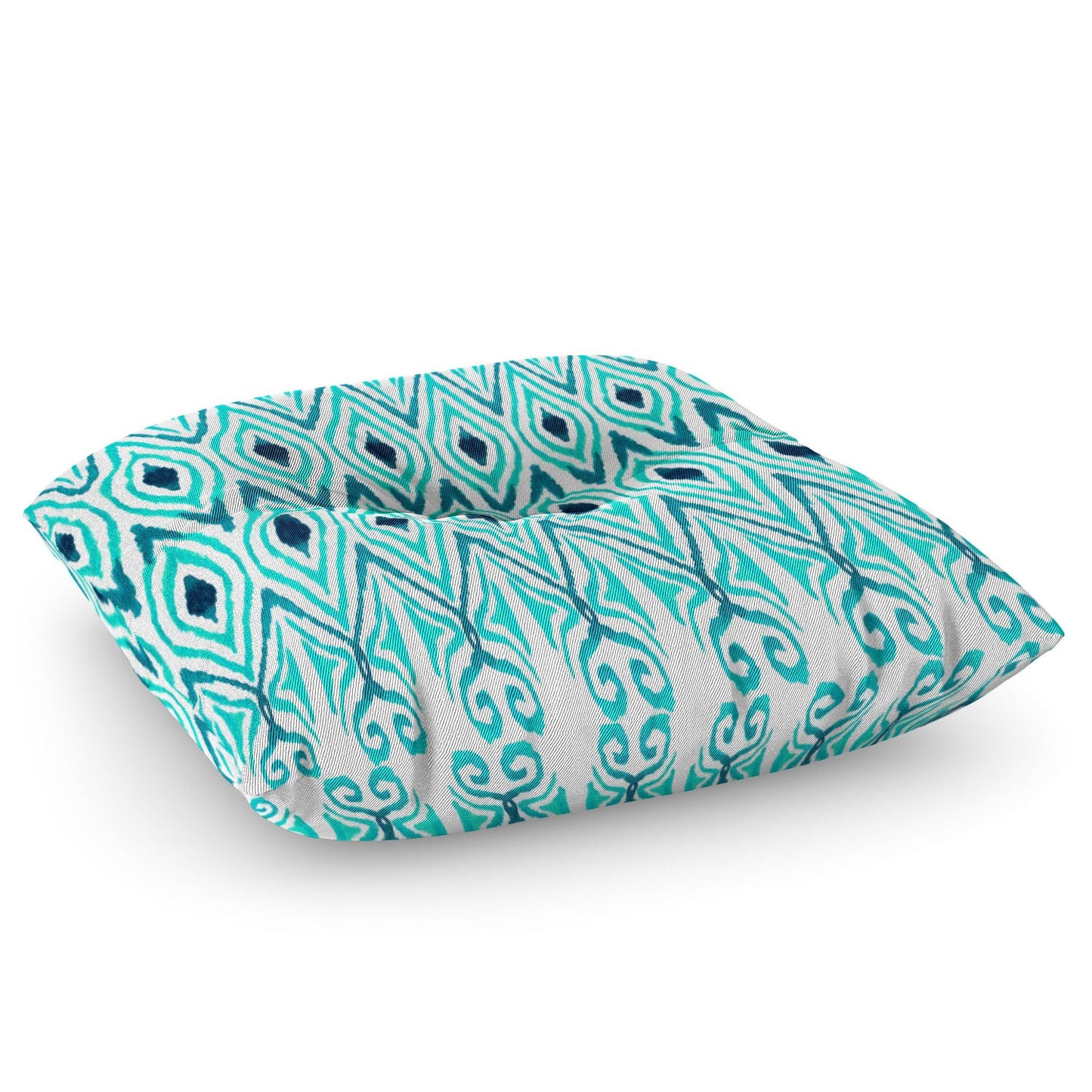 Amy Sia Ikat Jade Floor Pillow Square