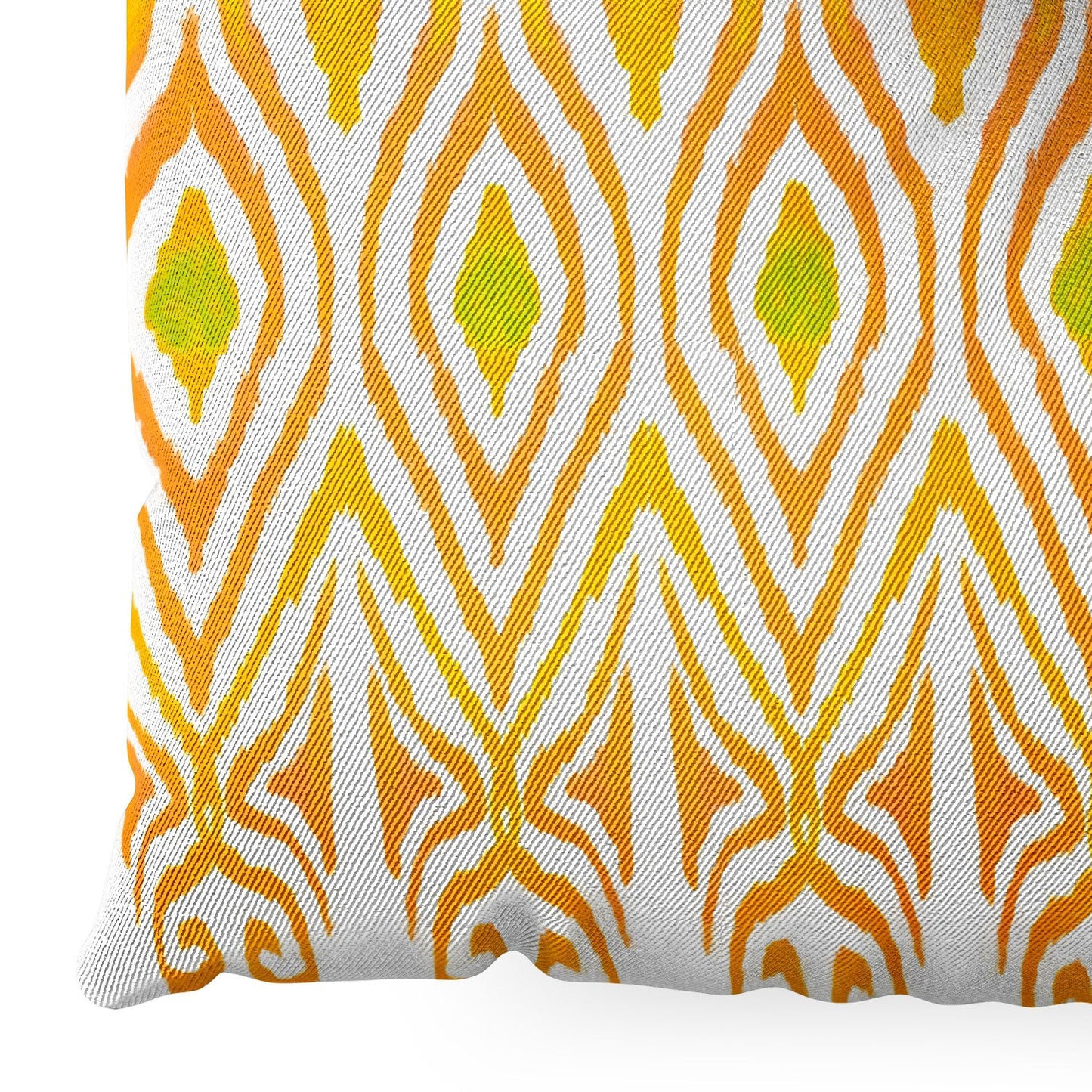 Amy Sia Ikat Tangerine Floor Pillow Square