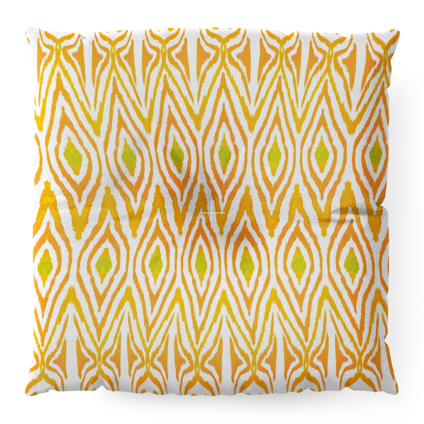 Amy Sia Ikat Tangerine Floor Pillow Square