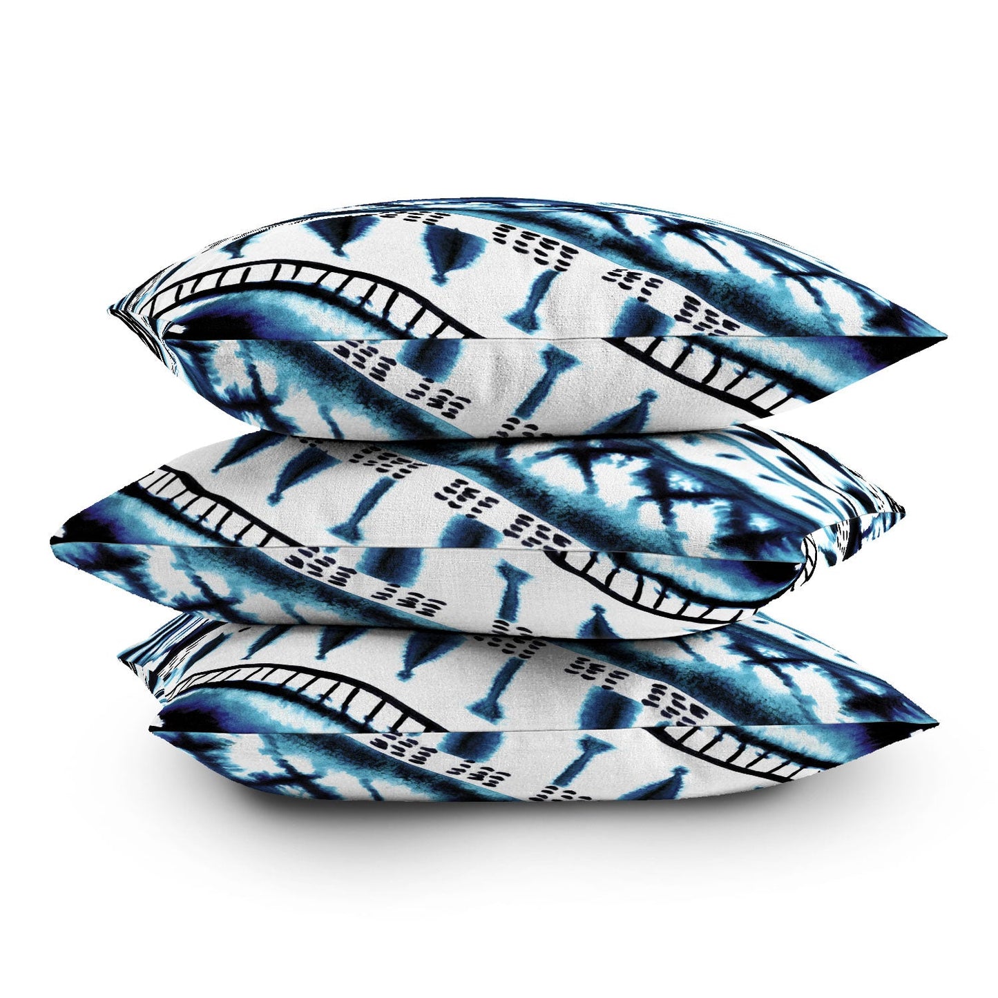 Amy Sia Indigo Stripe Outdoor Throw Pillow
