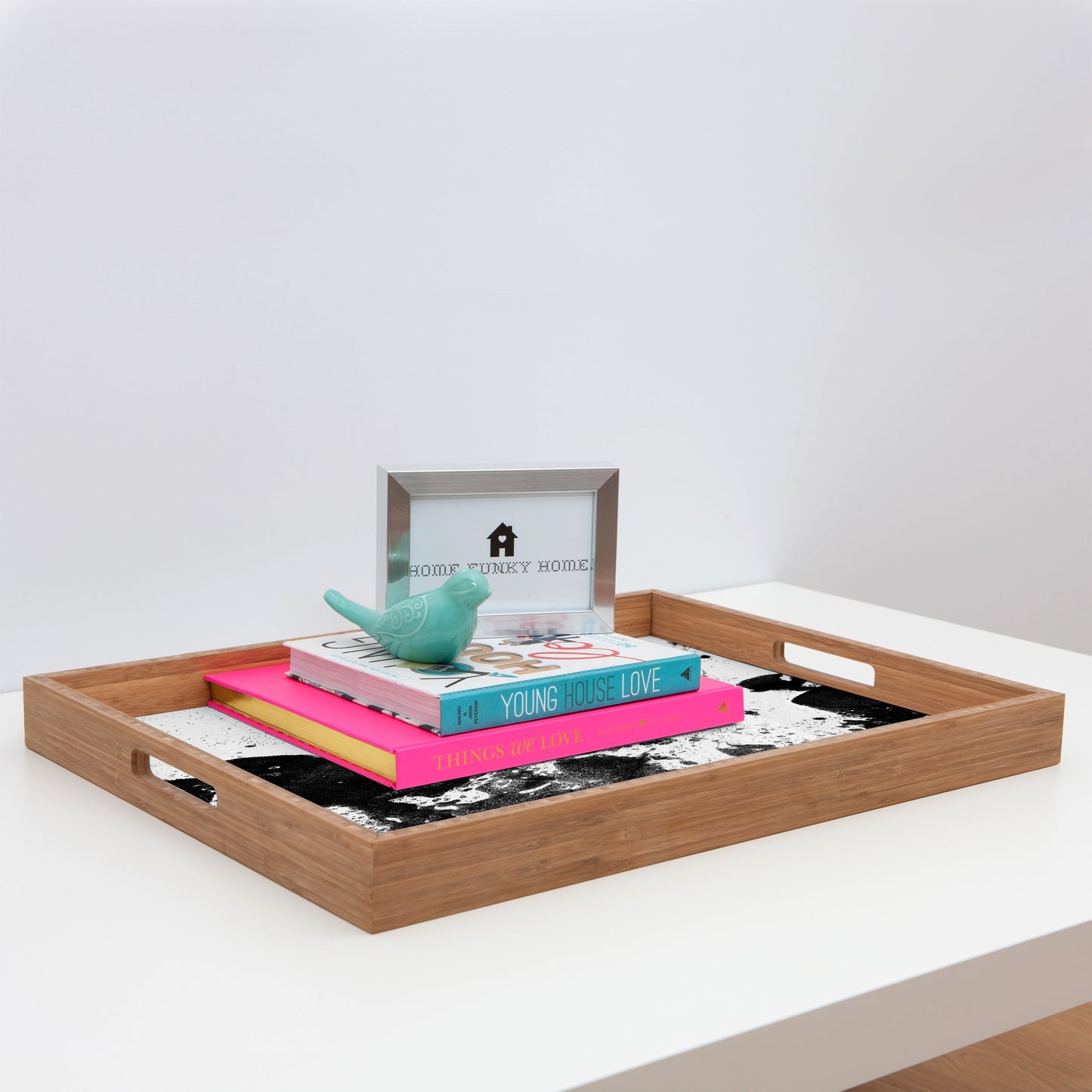 Amy Sia Marble Inversion III Rectangular Tray