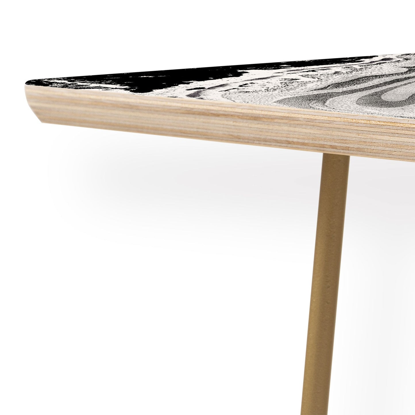 Amy Sia Marble Monochrome Black Coffee Table