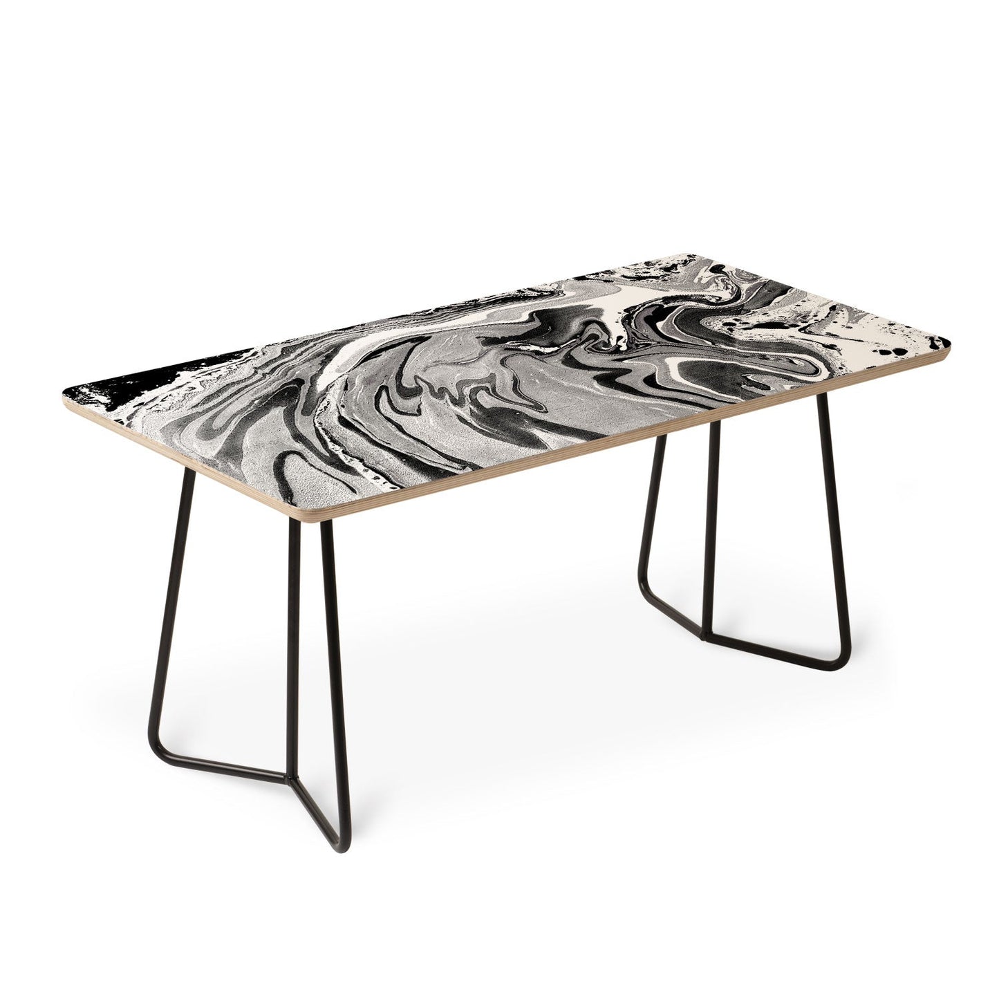 Amy Sia Marble Monochrome Black Coffee Table