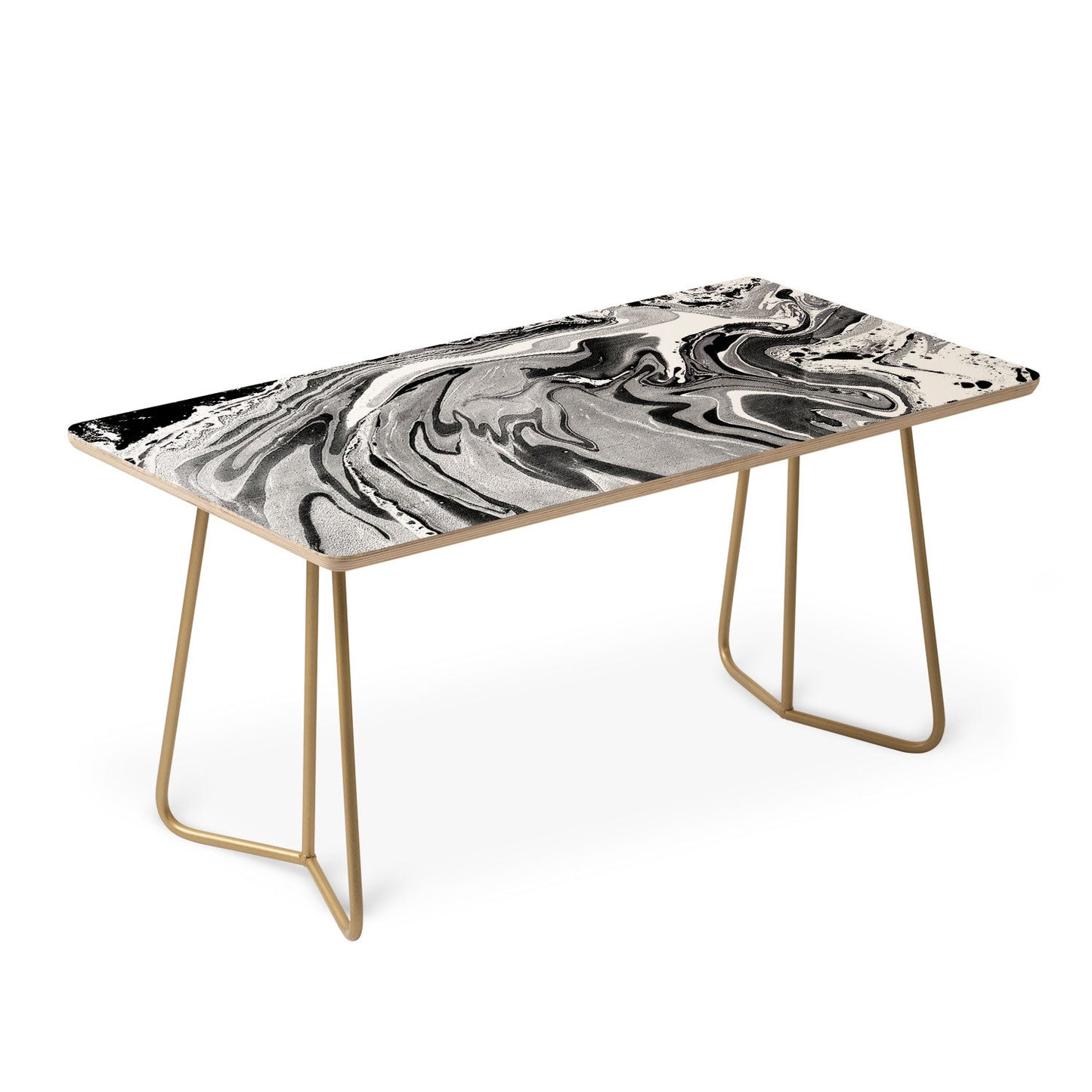 Amy Sia Marble Monochrome Black Coffee Table