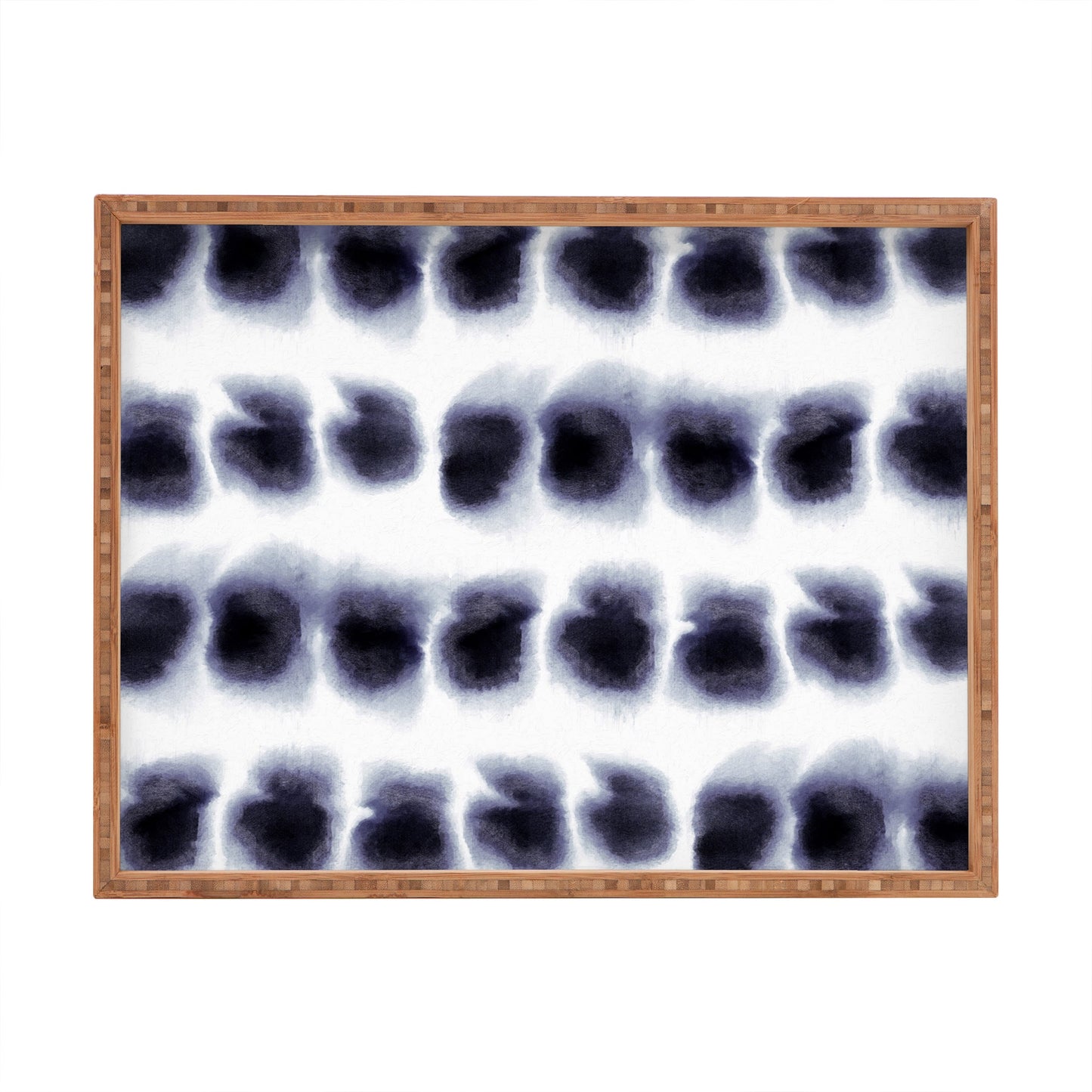 Amy Sia Smudge Black Rectangular Tray