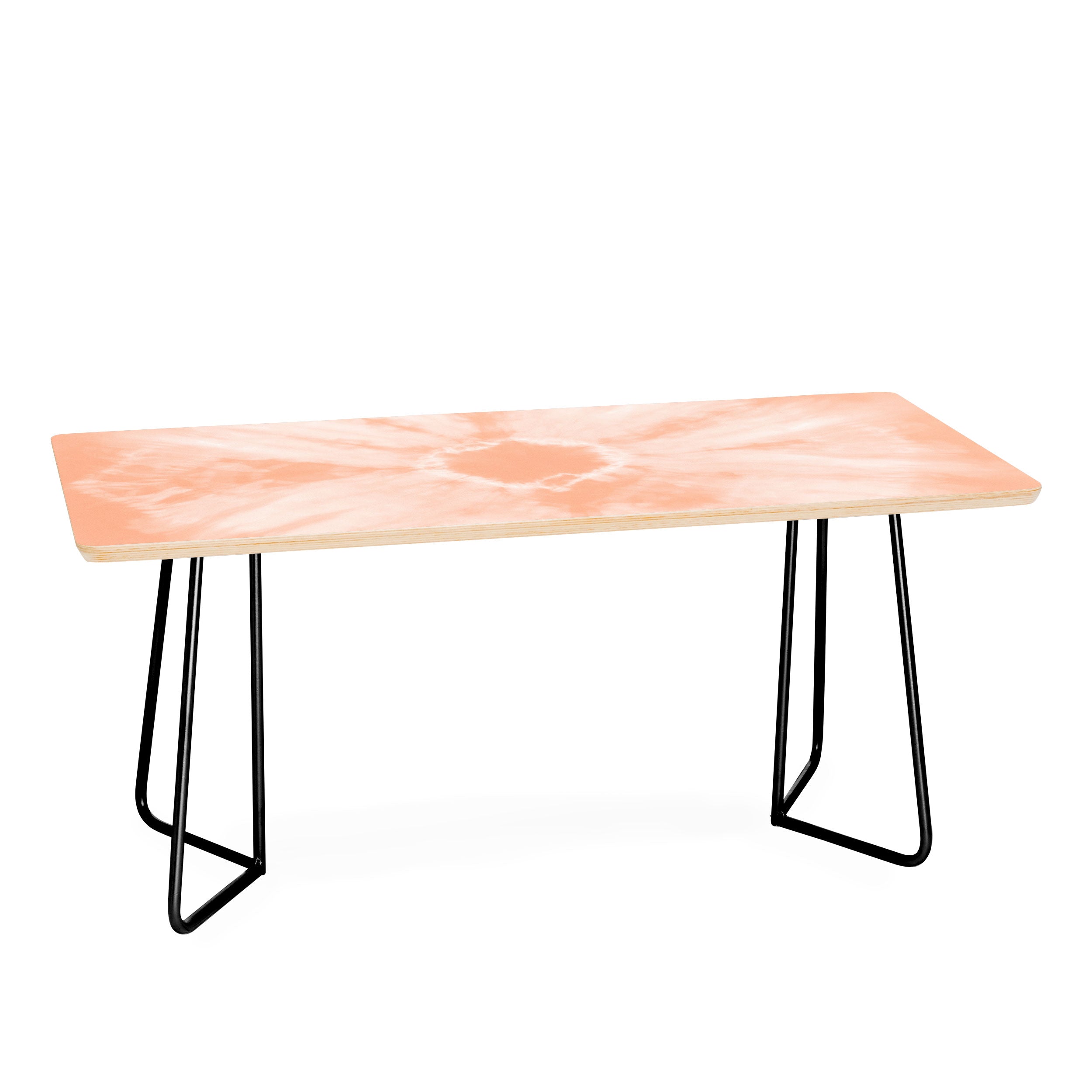 Amy Sia Tie Dye Peach Coffee Table