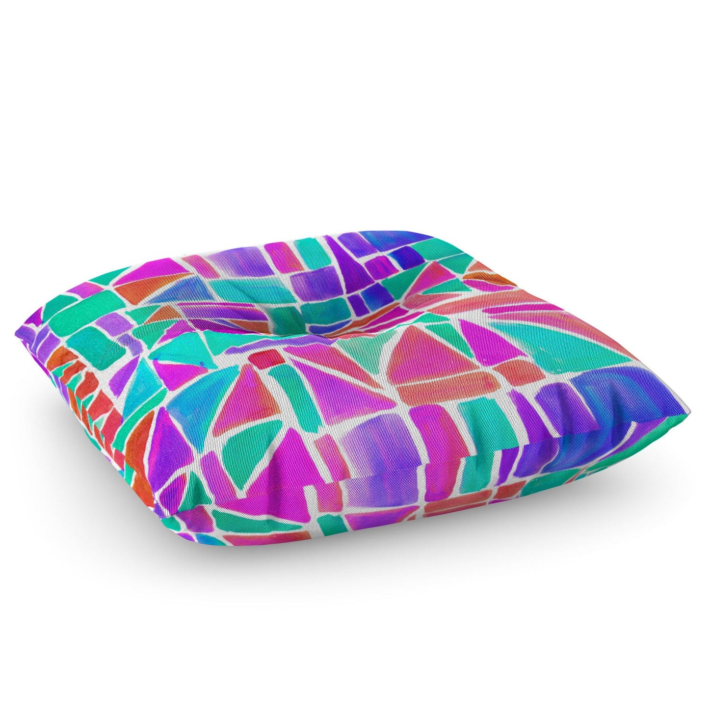 Amy Sia Watercolour Shapes 1 Floor Pillow Square