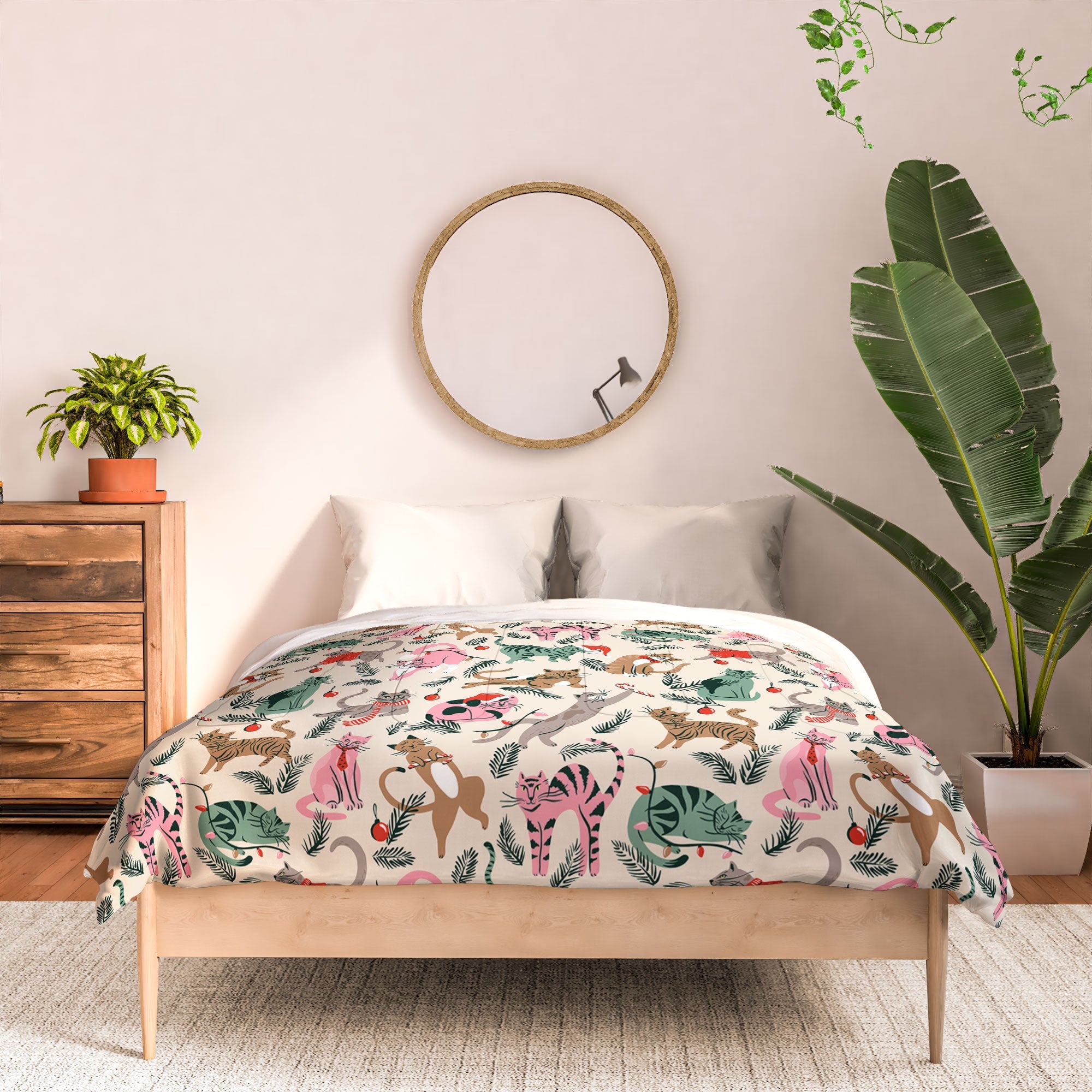 amysuther Silly Christmas Cats Comforter