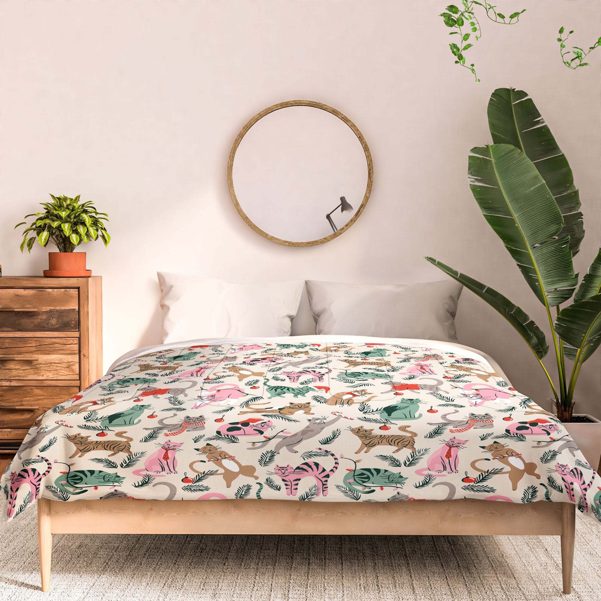 amysuther Silly Christmas Cats Comforter