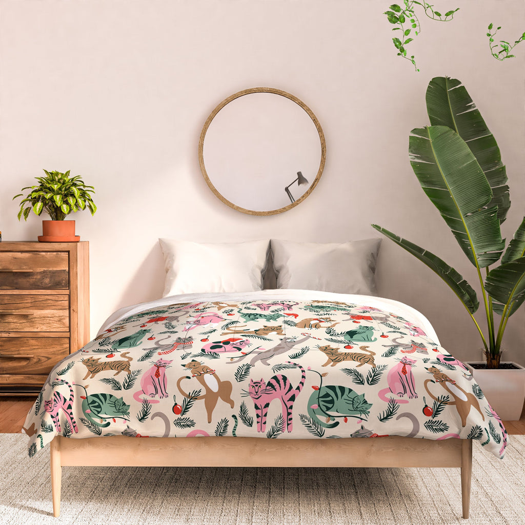 amysuther Silly Christmas Cats Comforter