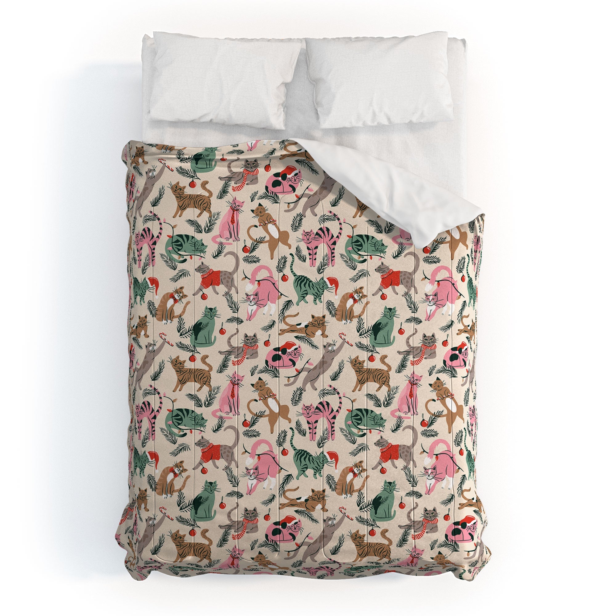 amysuther Silly Christmas Cats Comforter