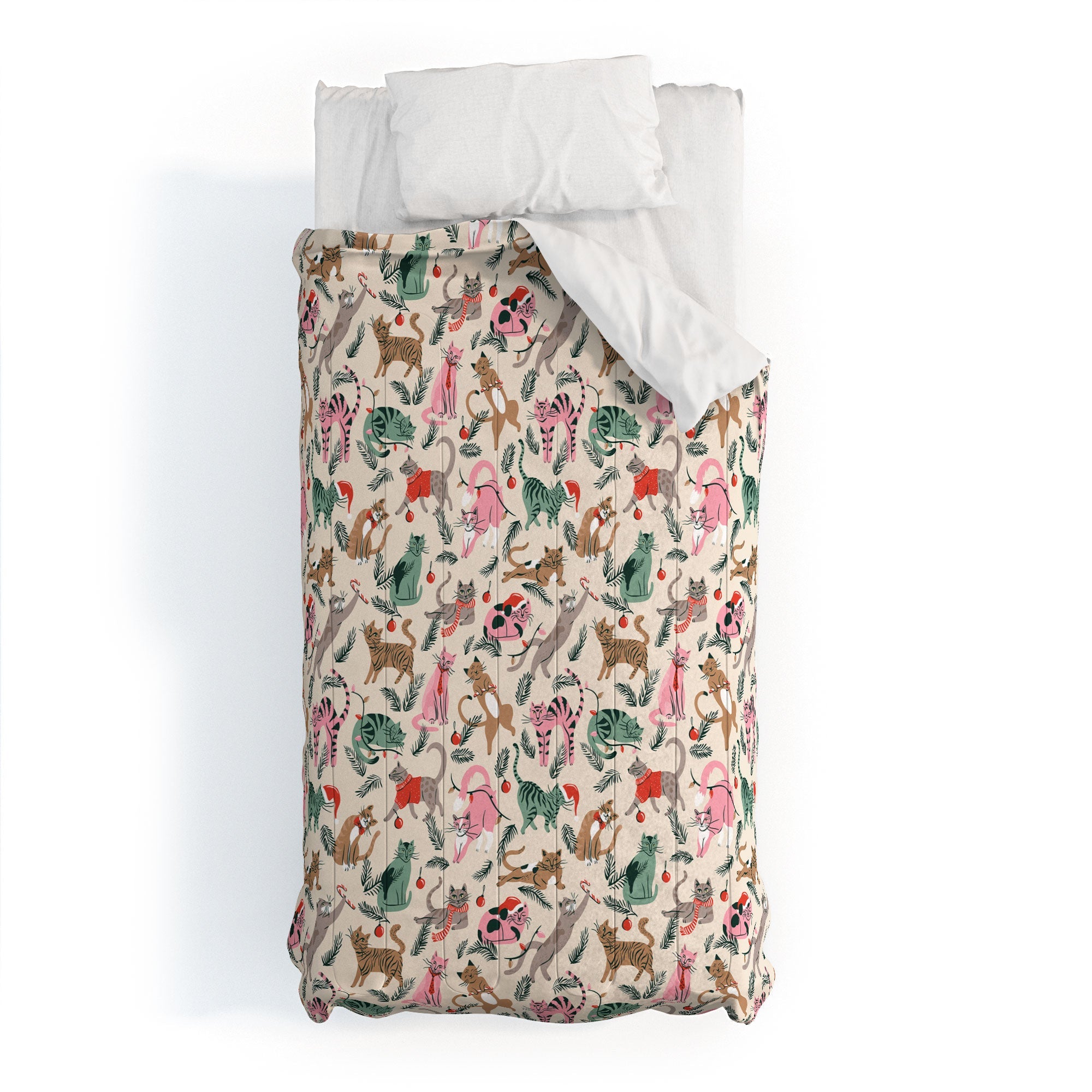 amysuther Silly Christmas Cats Comforter