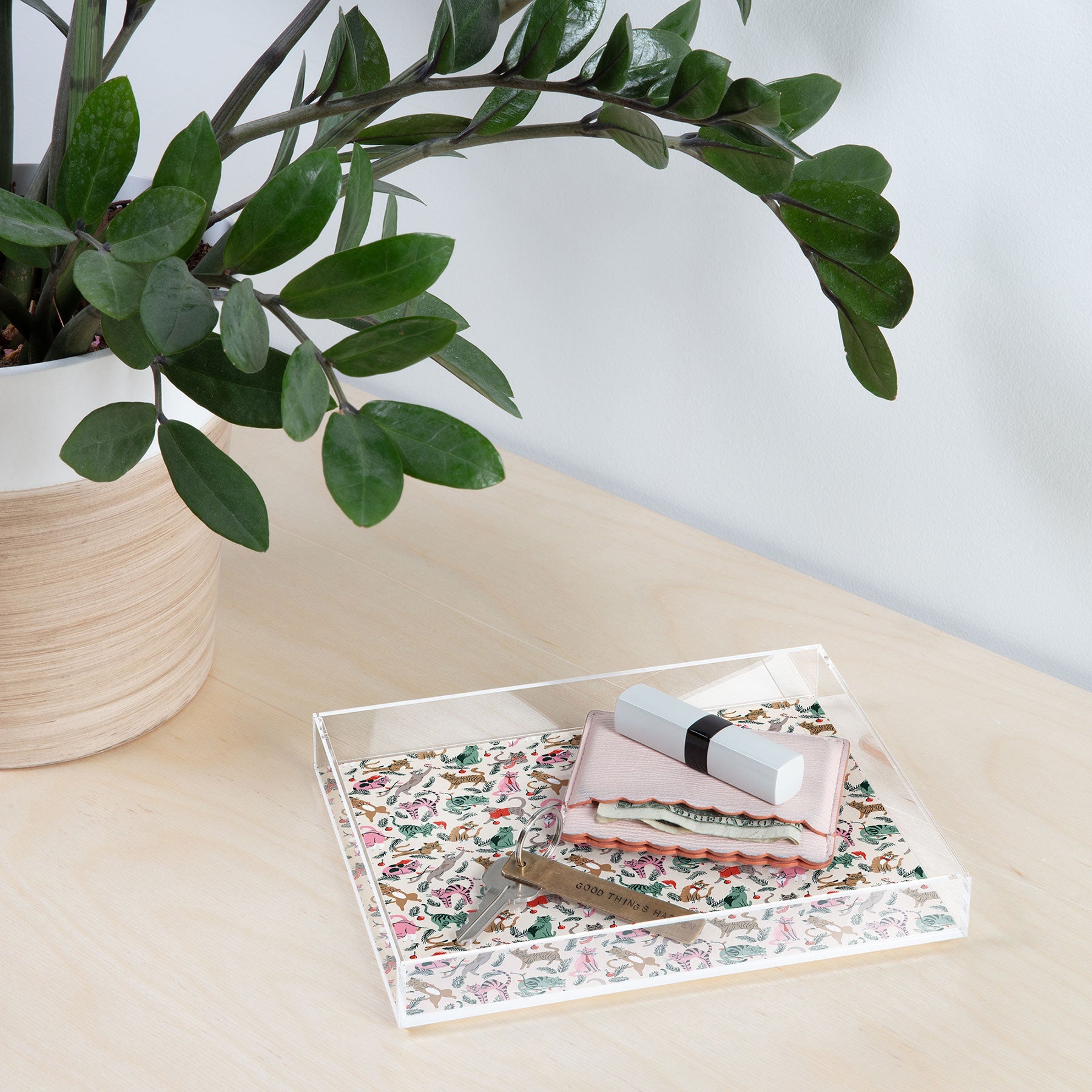 amysuther Silly Christmas Cats Acrylic Tray