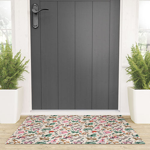 amysuther Silly Christmas Cats Welcome Mat