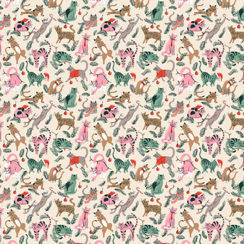 amysuther Silly Christmas Cats Shower Curtain