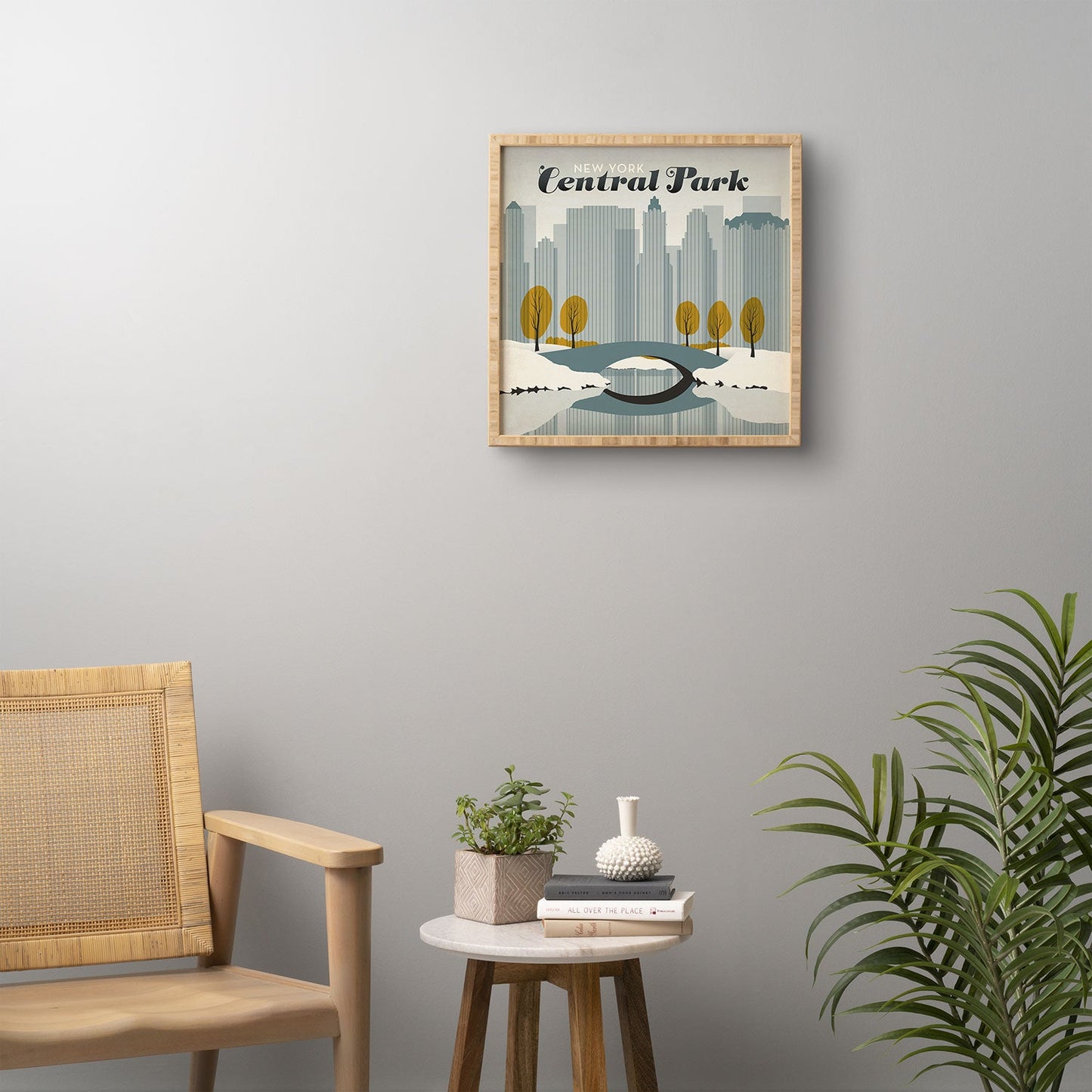 Anderson Design Group Central Park Snow Framed Wall Art