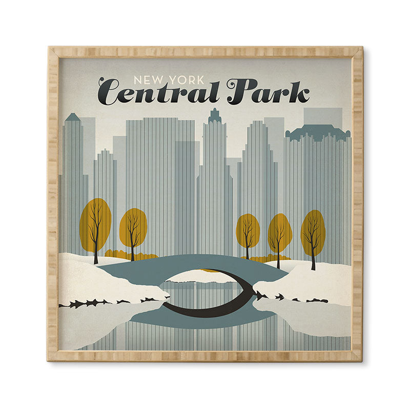 Anderson Design Group Central Park Snow Framed Wall Art