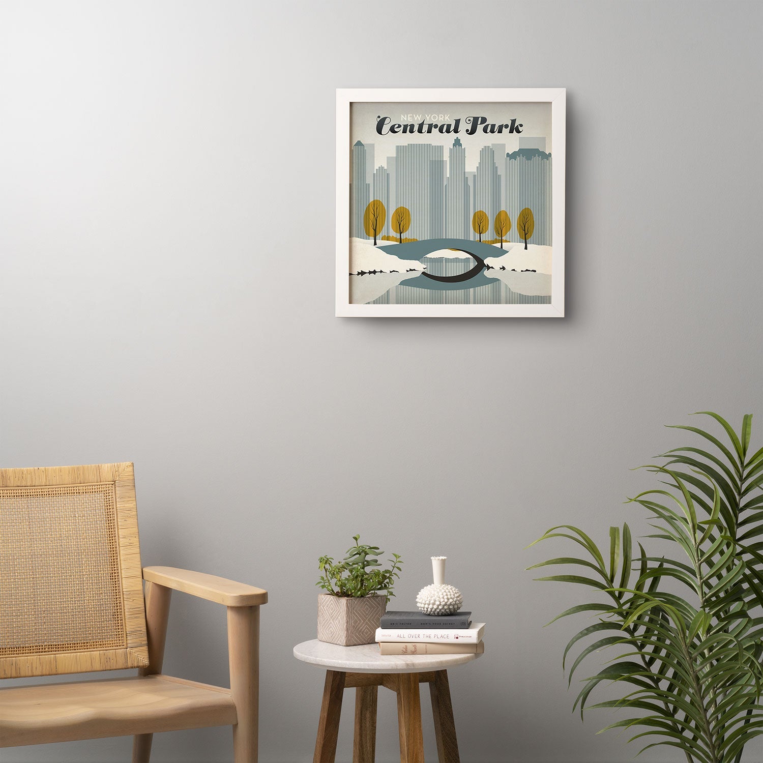 Anderson Design Group Central Park Snow Framed Wall Art