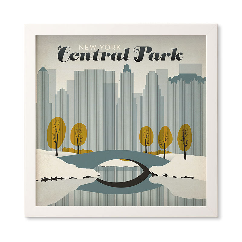 Anderson Design Group Central Park Snow Framed Wall Art