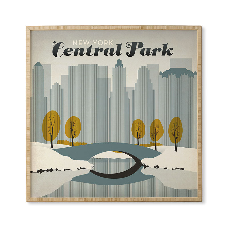 Anderson Design Group Central Park Snow Framed Wall Art