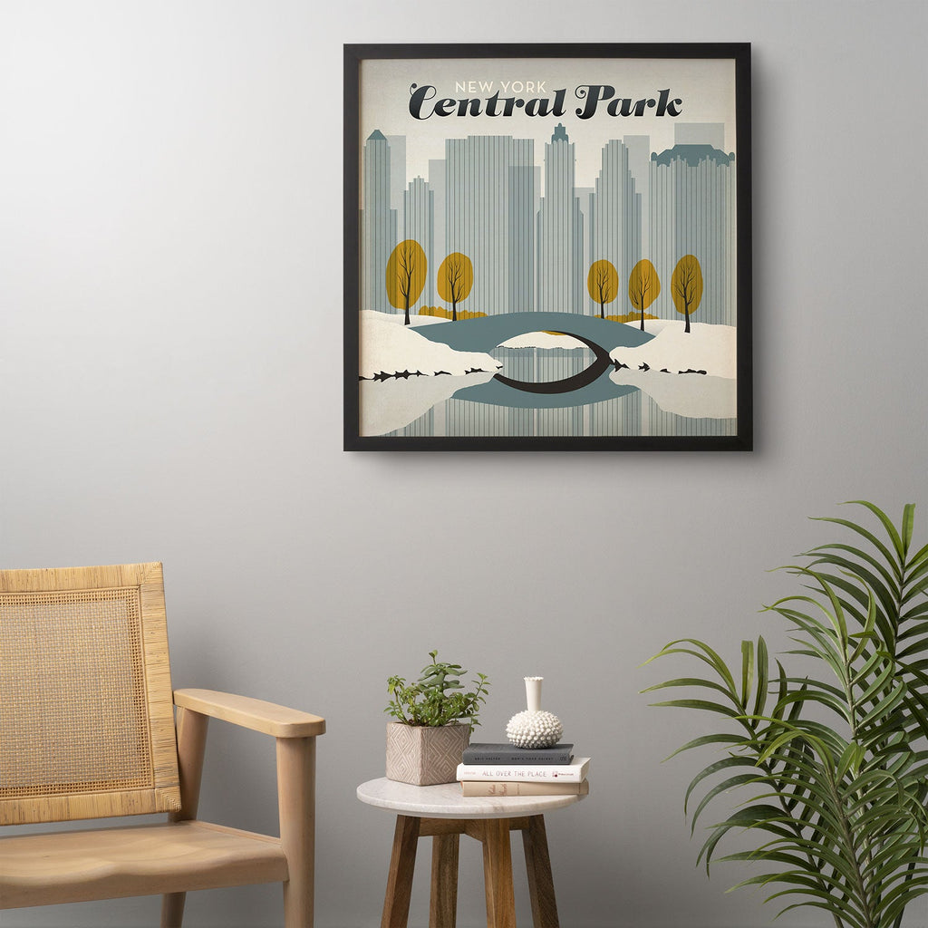 Anderson Design Group Central Park Snow Framed Wall Art