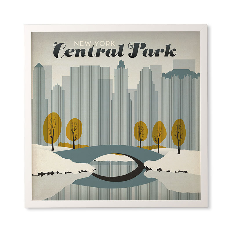 Anderson Design Group Central Park Snow Framed Wall Art