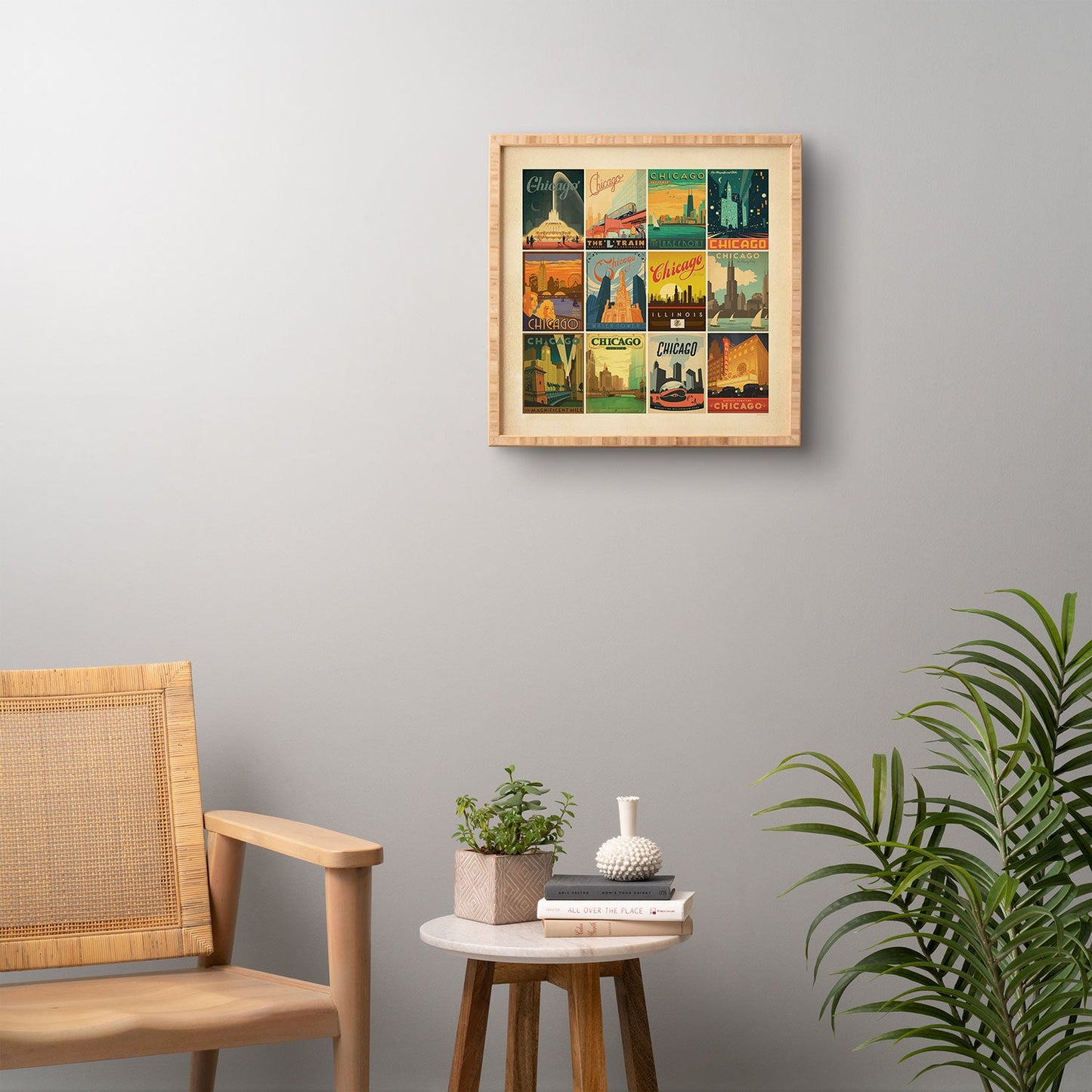 Anderson Design Group Chicago Multi Image Print Framed Wall Art