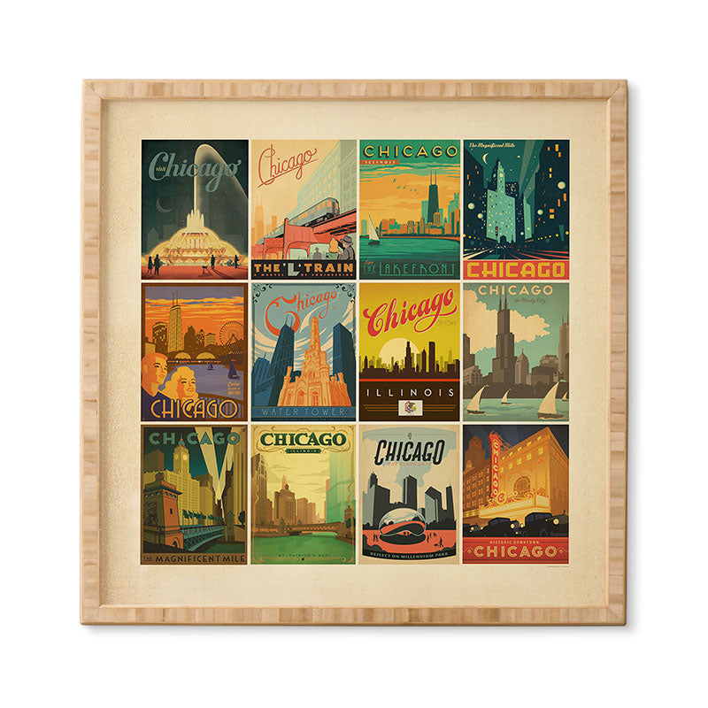 Anderson Design Group Chicago Multi Image Print Framed Wall Art