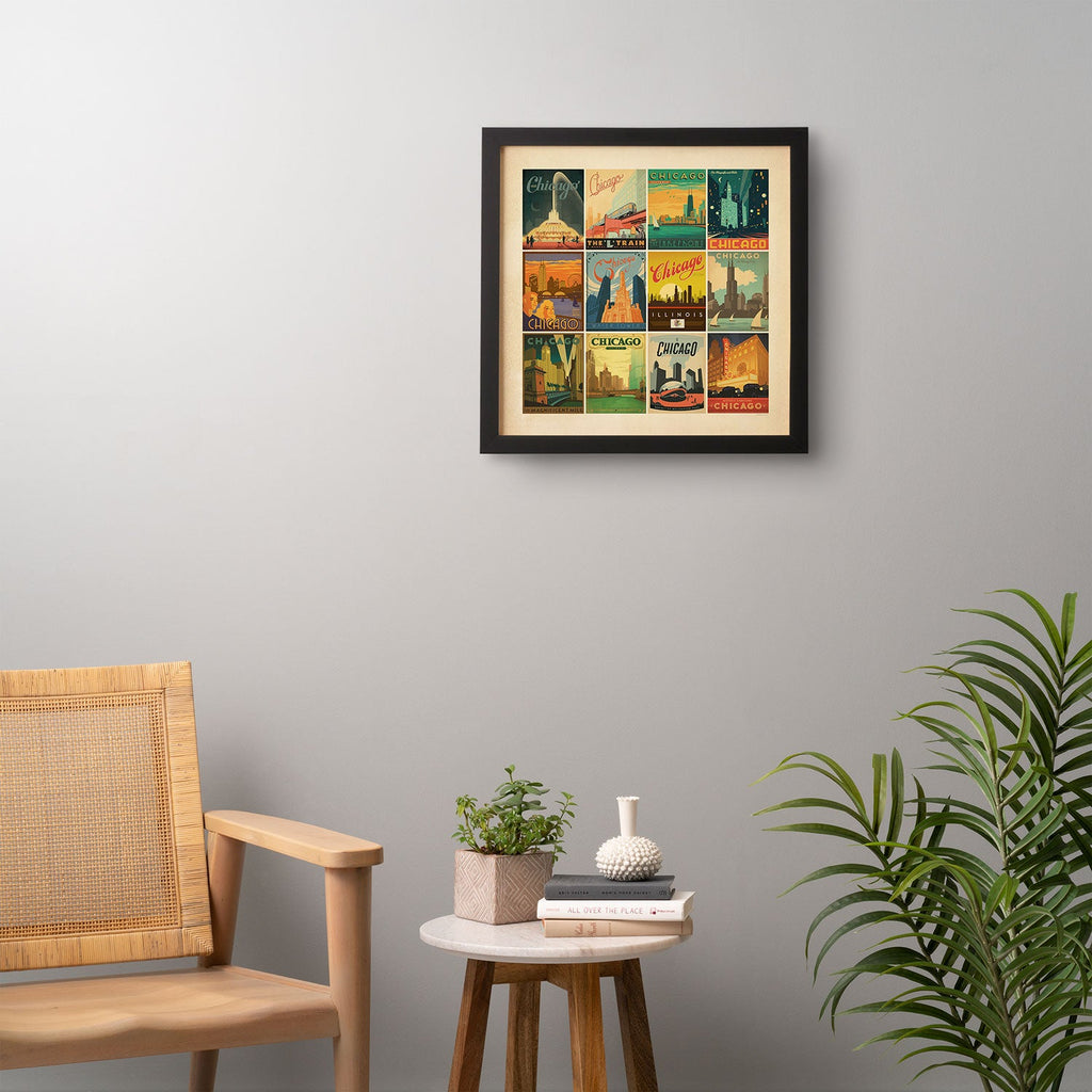 Anderson Design Group Chicago Multi Image Print Framed Wall Art